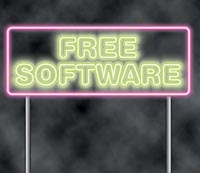 Free Software Neon Sign