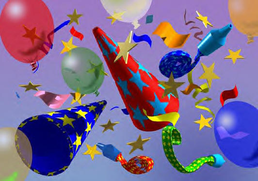 Party Balloons, Hats, Noisemakers
